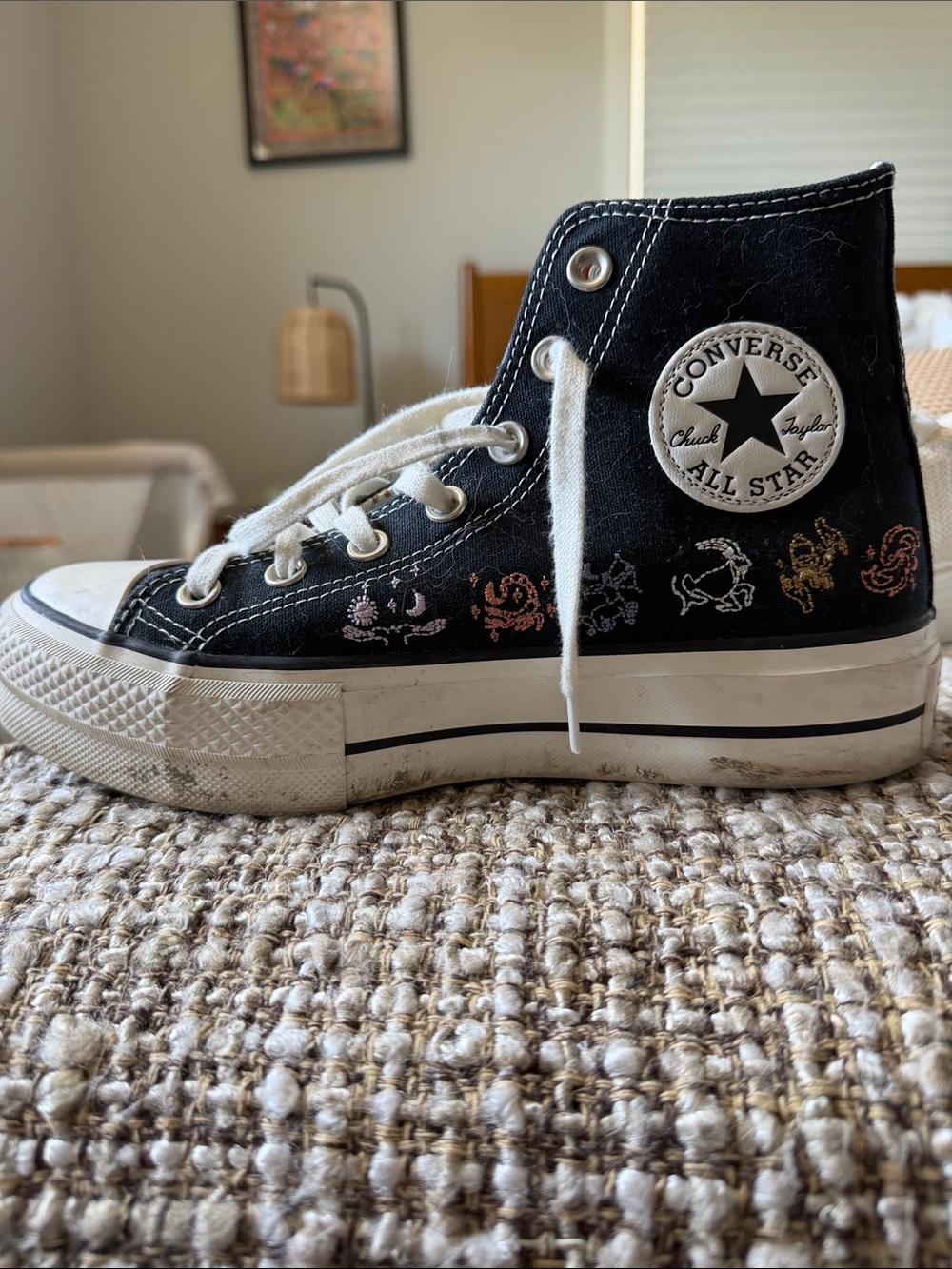 Converse Black High Top - Astrology - Picture 6 of 6